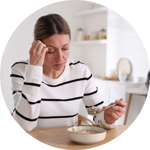 mulher sem apetite um dos sintomas da depressão